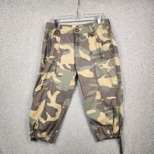 Vintage‎ Star Jeans Womens 9 Camouflage Cargo Capri Pants Y2k 90s